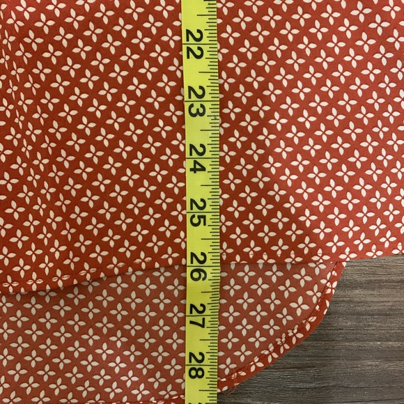 Loft Orange & White Sleeveless Top Size Medium - Picture 7 of 8